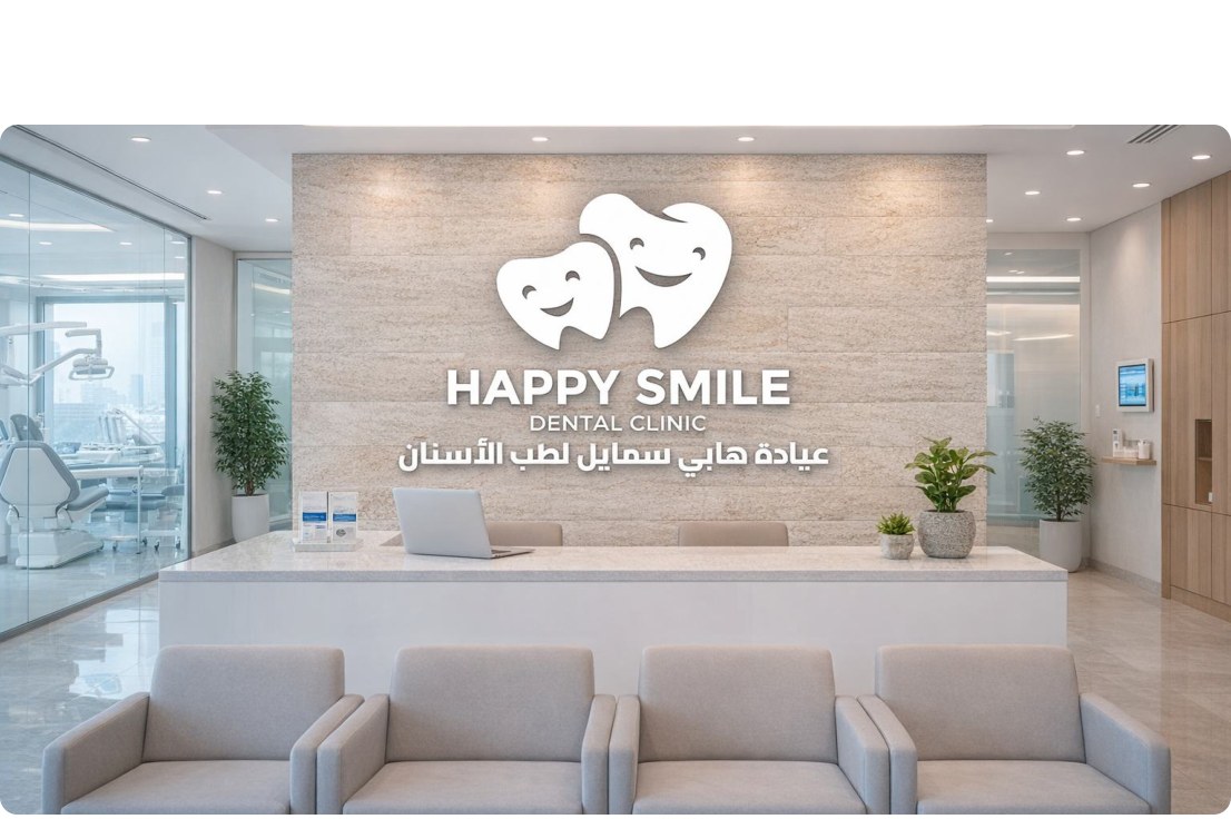 Happy Smile Dental Clinic reception in Al Ain